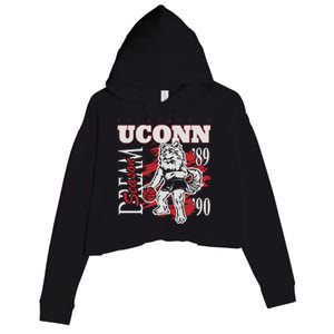 Husky Mania Dream Season Basketball Team Lover Crop Fleece Hoodie