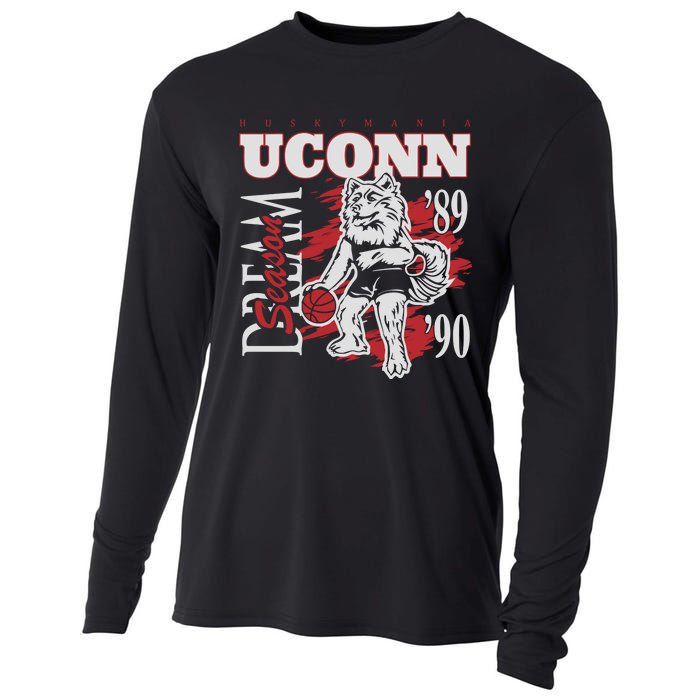 Husky Mania Dream Season Basketball Team Lover Cooling Performance Long Sleeve Crew