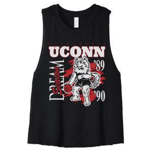 Husky Mania Dream Season Basketball Team Lover Women's Racerback Cropped Tank