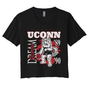 Husky Mania Dream Season Basketball Team Lover Women's Crop Top Tee