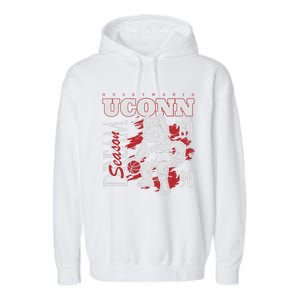 Husky Mania Dream Season Basketball Team Lover Garment-Dyed Fleece Hoodie