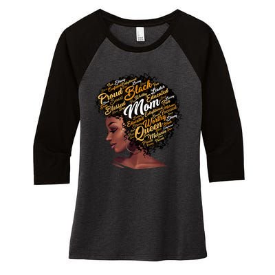 Happy Mother's Day Women's Tri-Blend 3/4-Sleeve Raglan Shirt