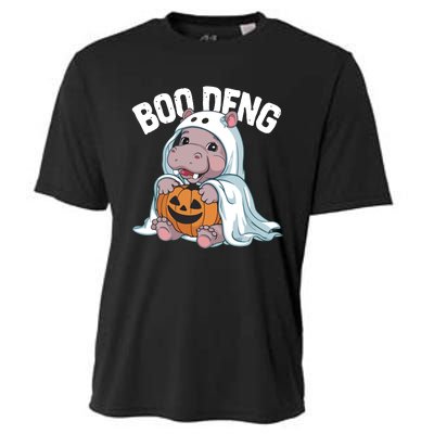 Halloween Moo Deng Baby Hippo Boo Deng Cooling Performance Crew T-Shirt