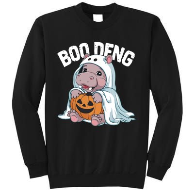 Halloween Moo Deng Baby Hippo Boo Deng Sweatshirt