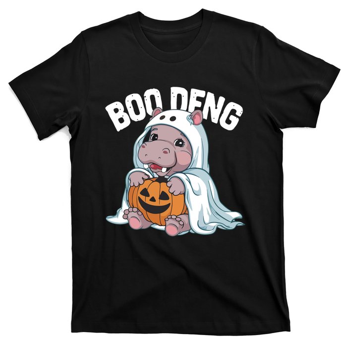 Halloween Moo Deng Baby Hippo Boo Deng T-Shirt