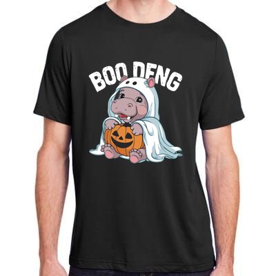 Halloween Moo Deng Baby Hippo Boo Deng Adult ChromaSoft Performance T-Shirt