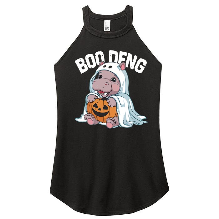 Halloween Moo Deng Baby Hippo Boo Deng Women’s Perfect Tri Rocker Tank