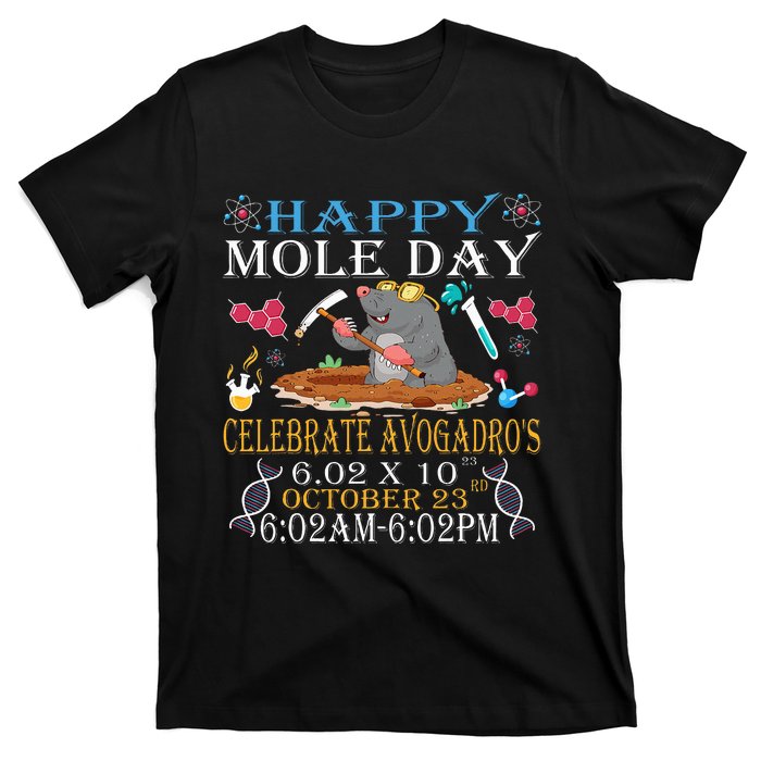 Happy Mole Day Celebrate Avogadro T-Shirt