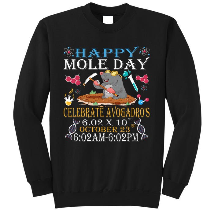 Happy Mole Day Celebrate Avogadro Tall Sweatshirt