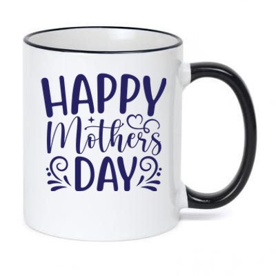 Happy Mothers Day T Cute File 11oz Black Color Changing Mug