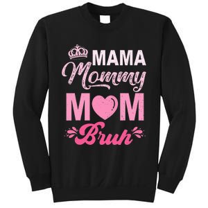 Happy Mother's Day Cute Leopard Graphic Mama Mommy Mom Bruh Sweatshirt