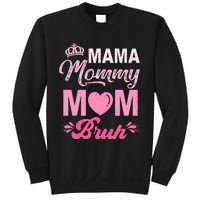 Happy Mother's Day Cute Leopard Graphic Mama Mommy Mom Bruh Sweatshirt