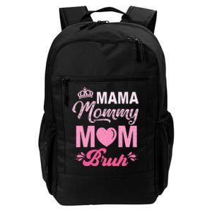 Happy Mother's Day Cute Leopard Graphic Mama Mommy Mom Bruh Daily Commute Backpack