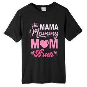 Happy Mother's Day Cute Leopard Graphic Mama Mommy Mom Bruh Tall Fusion ChromaSoft Performance T-Shirt