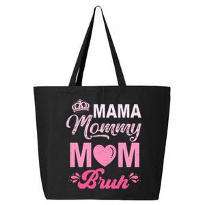 Happy Mother's Day Cute Leopard Graphic Mama Mommy Mom Bruh 25L Jumbo Tote