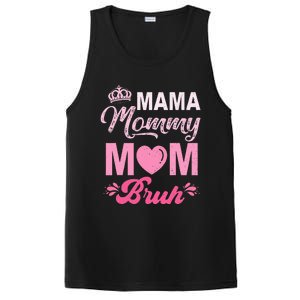 Happy Mother's Day Cute Leopard Graphic Mama Mommy Mom Bruh PosiCharge Competitor Tank