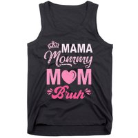 Happy Mother's Day Cute Leopard Graphic Mama Mommy Mom Bruh Tank Top