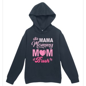 Happy Mother's Day Cute Leopard Graphic Mama Mommy Mom Bruh Urban Pullover Hoodie