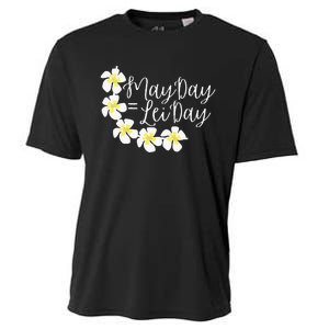 Hawaii May Day Is Lei Day Cooling Performance Crew T-Shirt