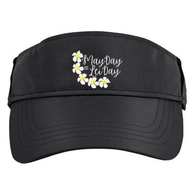 Hawaii May Day Is Lei Day Adult Drive Performance Visor