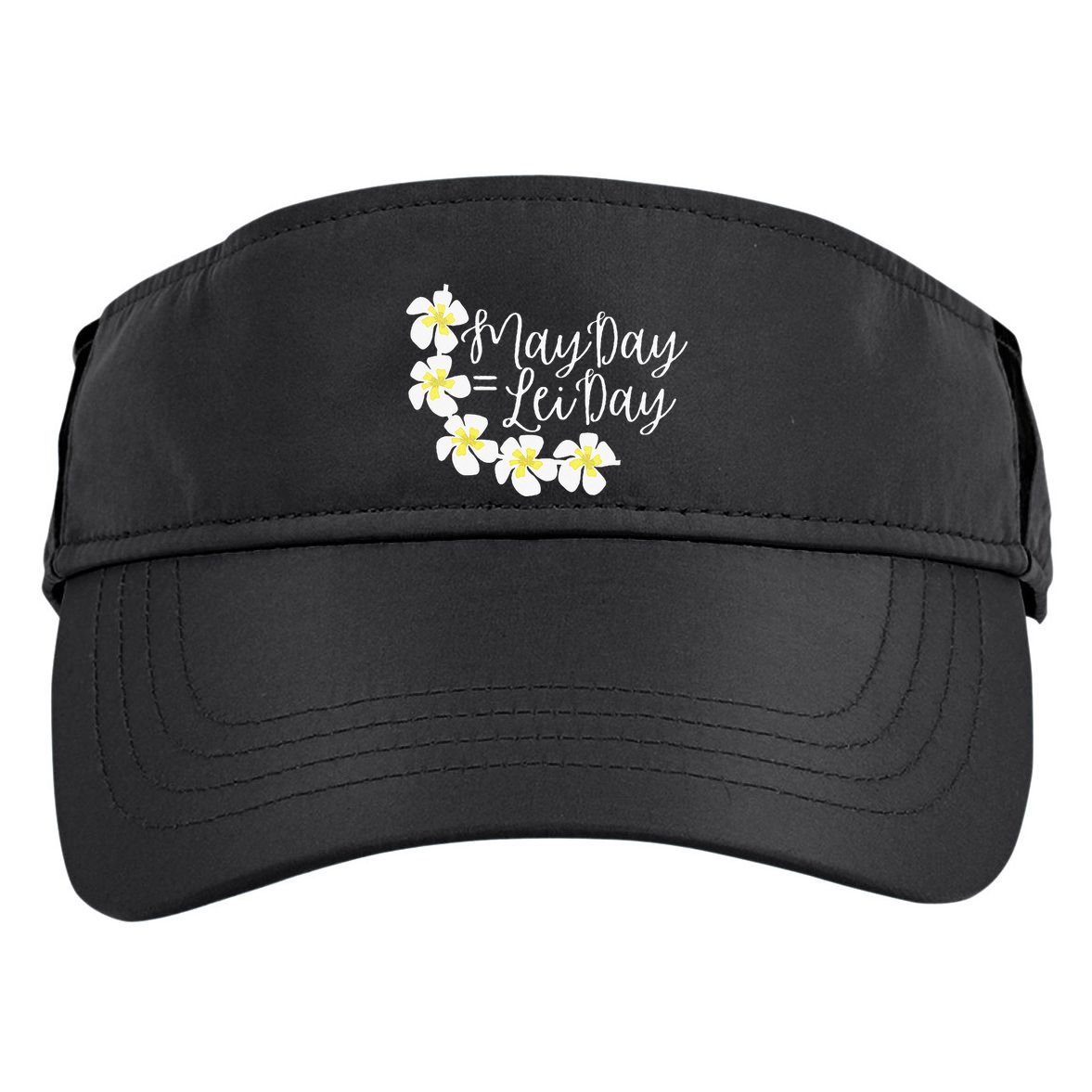 Hawaii May Day Is Lei Day Adult Drive Performance Visor