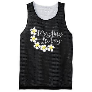 Hawaii May Day Is Lei Day Mesh Reversible Basketball Jersey Tank