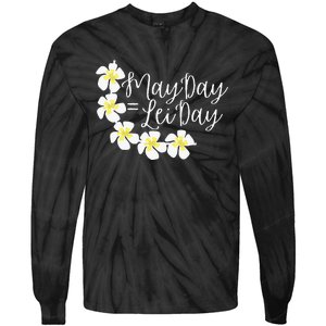 Hawaii May Day Is Lei Day Tie-Dye Long Sleeve Shirt