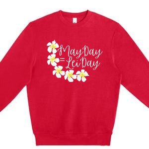 Hawaii May Day Is Lei Day Premium Crewneck Sweatshirt