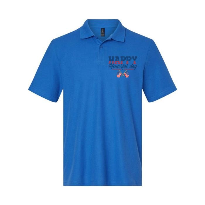 Happy Memorial Day Gift Softstyle Adult Sport Polo