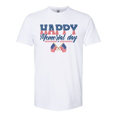 Happy Memorial Day Gift Softstyle CVC T-Shirt