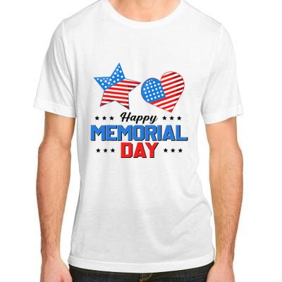 Happy Memorial Day 4th Of July American Flag Patriotic Adult ChromaSoft Performance T-Shirt