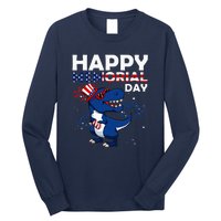 Happy Memorial Day 4th Of July Dinosaur Long Sleeve Shirt