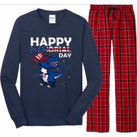 Happy Memorial Day 4th Of July Dinosaur Long Sleeve Pajama Set