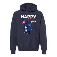 Happy Memorial Day 4th Of July Dinosaur Premium Hoodie