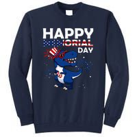 Happy Memorial Day 4th Of July Dinosaur Tall Sweatshirt