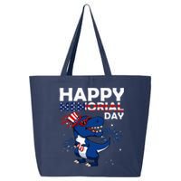 Happy Memorial Day 4th Of July Dinosaur 25L Jumbo Tote