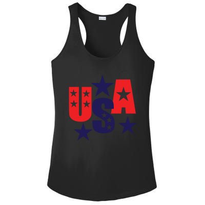 Happy Memorial Day Freedom 4th Of July Cool Gift Ladies PosiCharge Competitor Racerback Tank