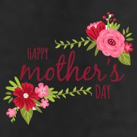 Happy Mother's Day Flower 7 Panel Mesh Trucker Snapback Hat