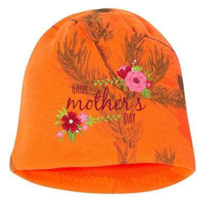 Happy Mother's Day Flower Kati - Camo Knit Beanie