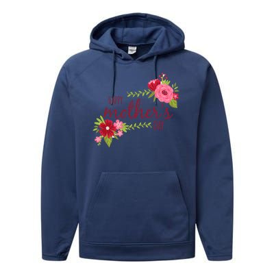 Happy Mother's Day Flower Performance Fleece Hoodie