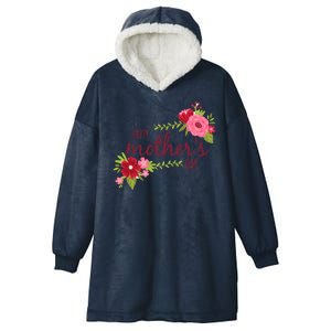 Happy Mother's Day Flower Hooded Wearable Blanket