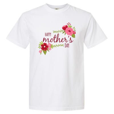 Happy Mother's Day Flower Garment-Dyed Heavyweight T-Shirt