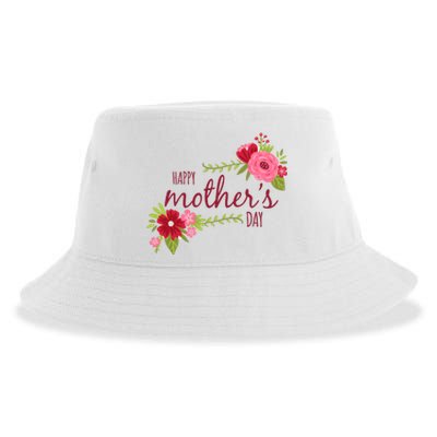 Happy Mother's Day Flower Sustainable Bucket Hat