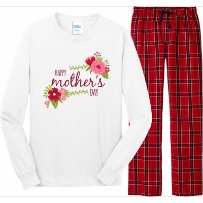 Happy Mother's Day Flower Long Sleeve Pajama Set