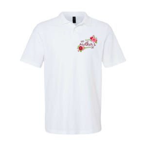 Happy Mother's Day Flower Softstyle Adult Sport Polo