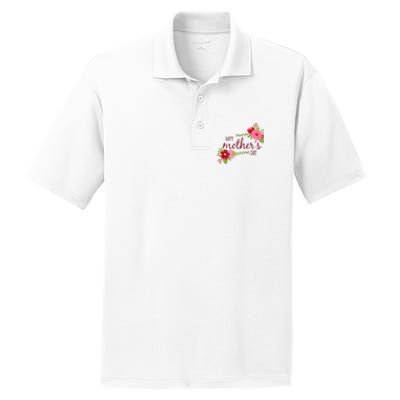 Happy Mother's Day Flower PosiCharge RacerMesh Polo