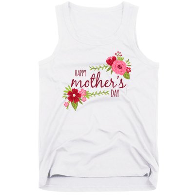 Happy Mother's Day Flower Tank Top