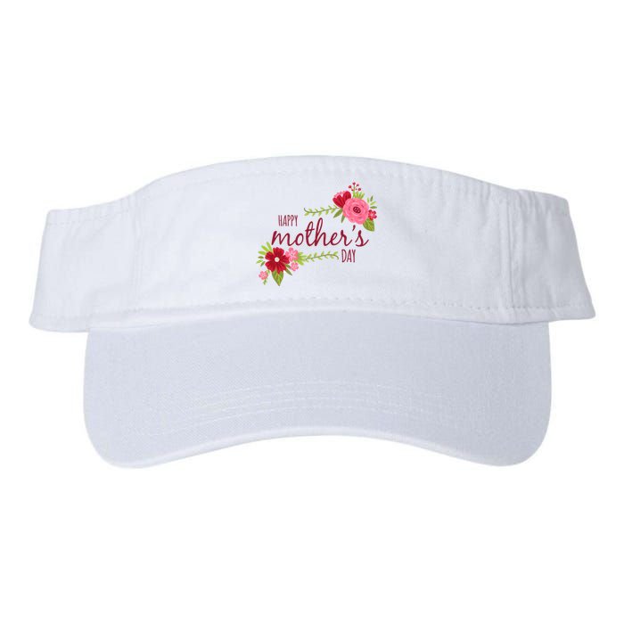 Happy Mother's Day Flower Valucap Bio-Washed Visor