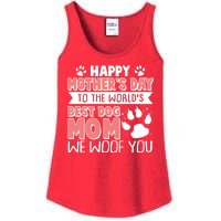 Happy Mothers Day To The Worlds Best Dog Mom We Woof You Ladies Essential Tank