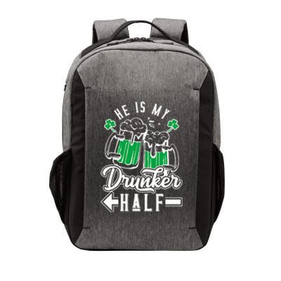 He's My Drunker Half St Patrick Day Matching Couple Vector Backpack